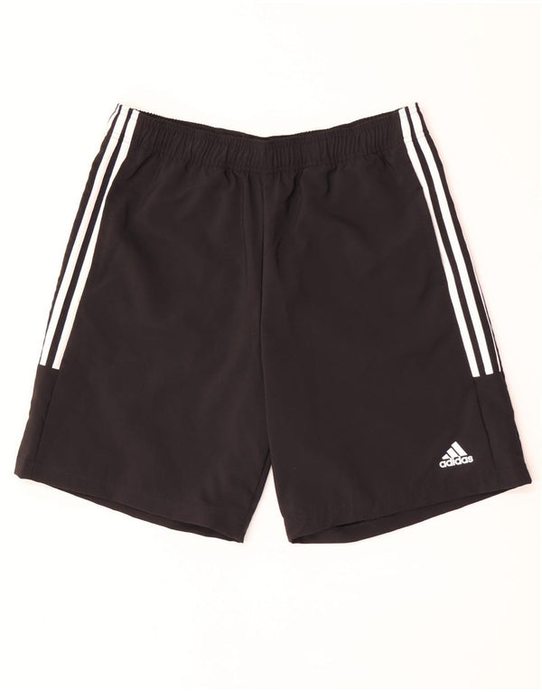 Pantaloni scurți sport pentru bărbați Adidas, mari, negru, poliester