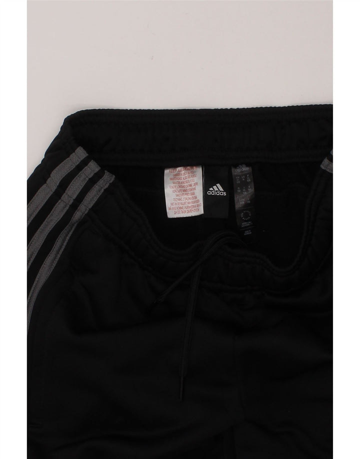 ADIDAS Boys Tracksuit Trousers 11-12 Years Medium  Black Polyester Vintage Adidas and Second-Hand Adidas from Messina Hembry 