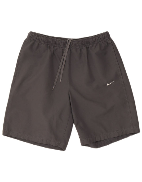 Pantaloni scurți sport NIKE pentru bărbați, mari, gri, poliester