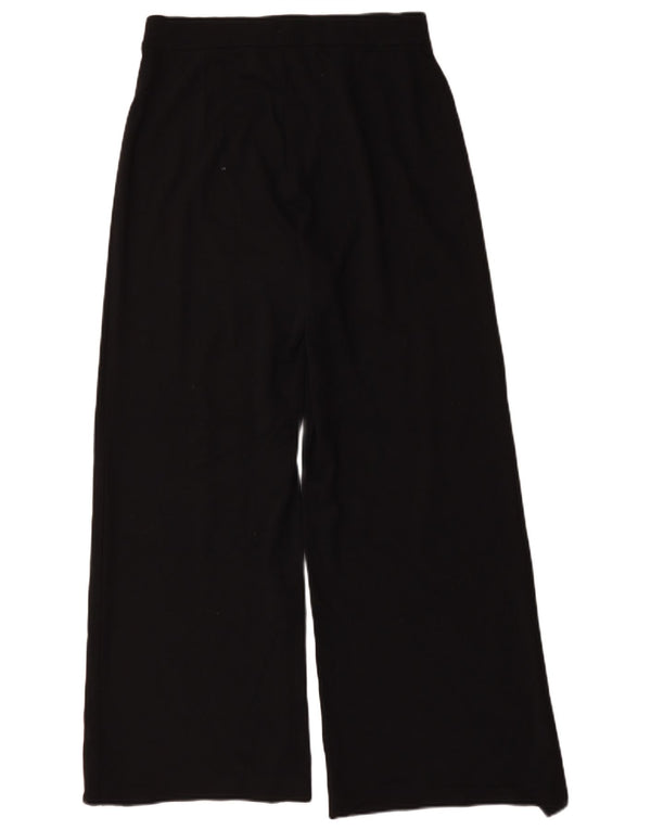 Marks & Spencer Pantaloni casual pentru femei cu picioare largi UK 12 Medium W30 L30 Negru