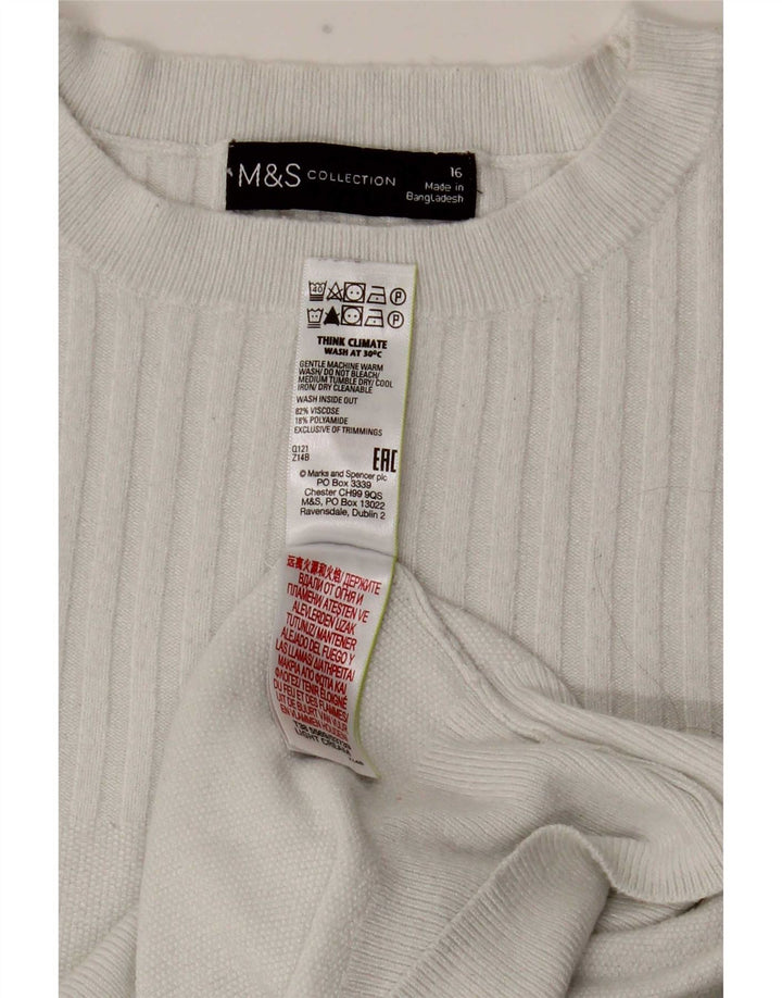 Bluză pentru femei Marks & Spencer UK 16 Large White Viscose