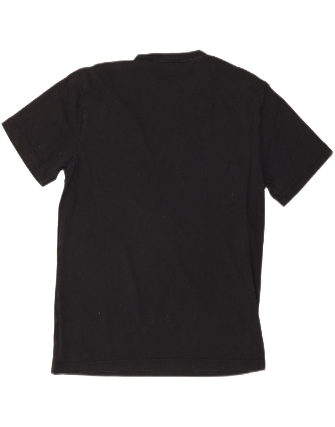 LANDS END Tricou croit pentru bărbați Top, bumbac mediu negru