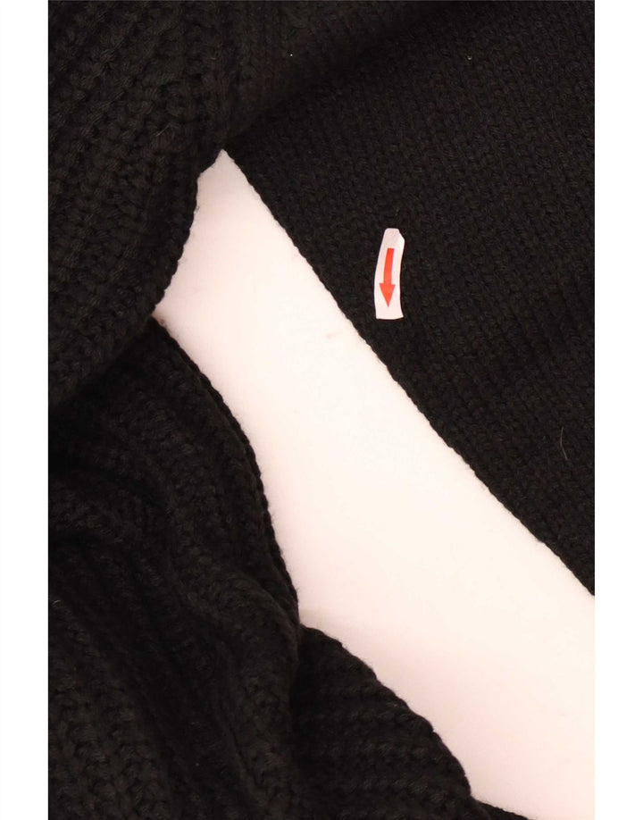 Pulover cardigan cu paragate supradimensionat pentru femei Topshop EU 36/38 Mic Negru