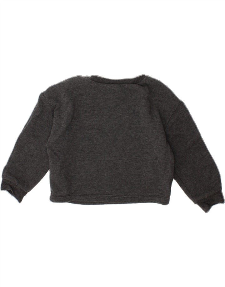 NIKE Girls Graphic Sweatshirt Jumper 2-3 Years Grey Cotton Vintage Nike and Second-Hand Nike from Messina Hembry 