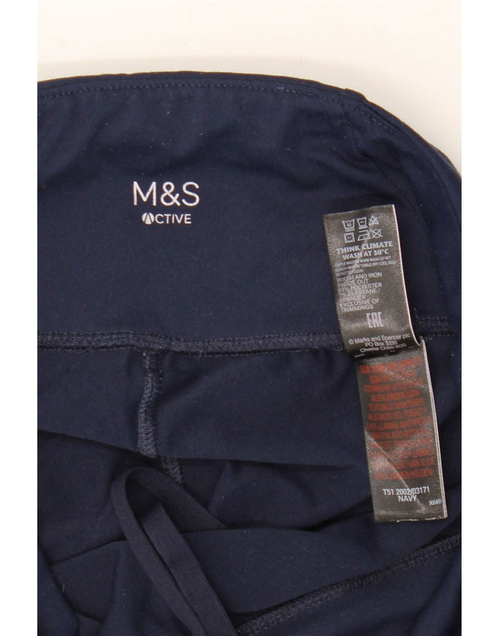 MARKS & SPENCER Leggings pentru femei UK 12 Poliester mediu bleumarin