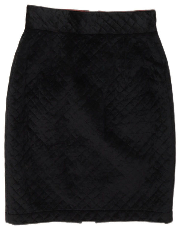 Fusta creion din velur cu talie înaltă Giorgio Netti IT 42 Medium W26 Negru