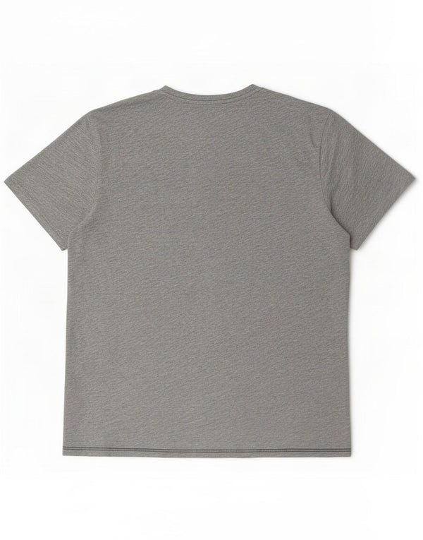 Tricou Napapijri Geographic Graphic pentru bărbați Top 3XL bumbac gri