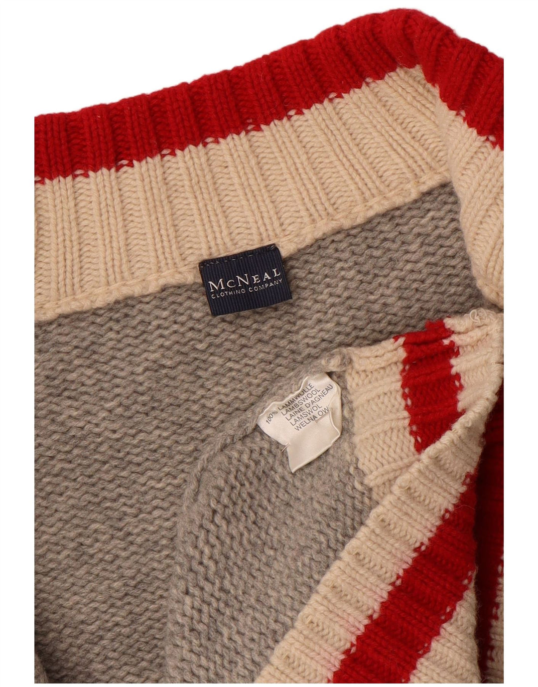 Pulover cardigan pentru bărbați MC NEAL 2XL Lână gri