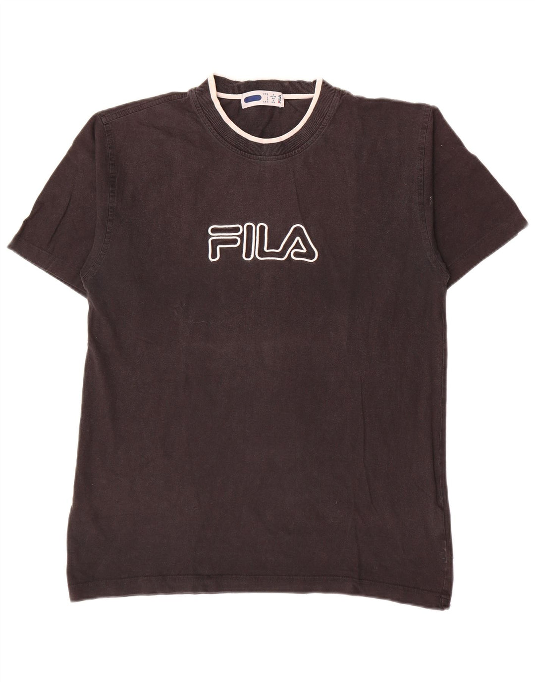 Tricou cu grafic Fila pentru bărbați Top mic bumbac negru