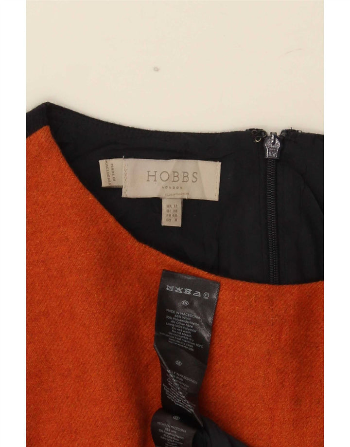 Rochie Hobbs pentru femei UK 12 Medium Orange Colorblock Lână