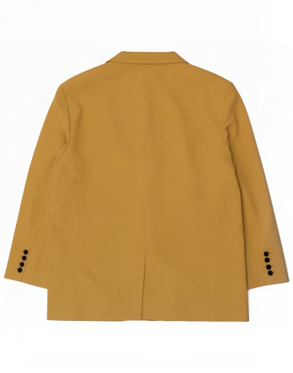 Blazer pentru femei Zara cu 2 nasturi, UK 16, lyocell, galben mare
