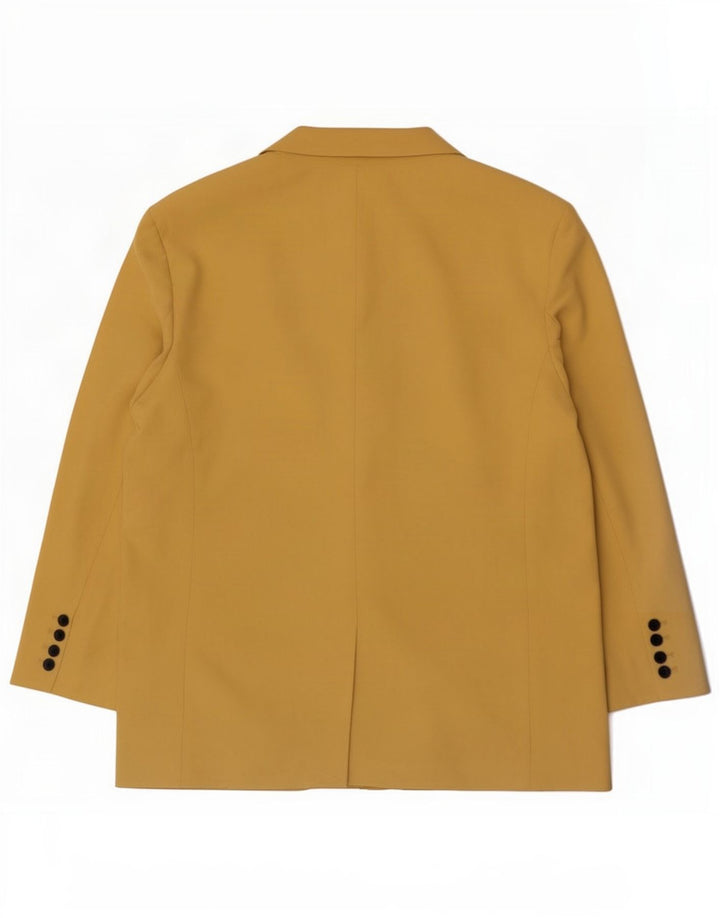Blazer pentru femei Zara cu 2 nasturi, UK 16, lyocell, galben mare