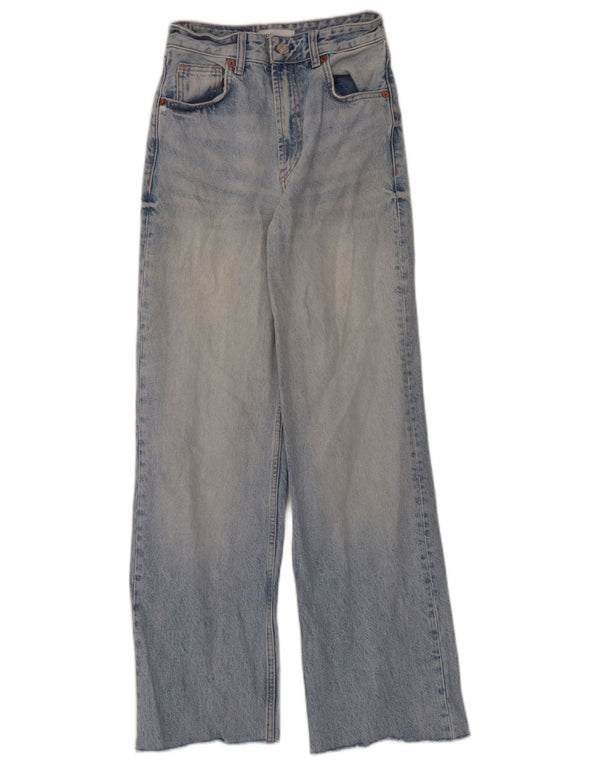 Blugi cu talie înaltă pentru femei Zara EU 34 2XS L24 L30 Albastru