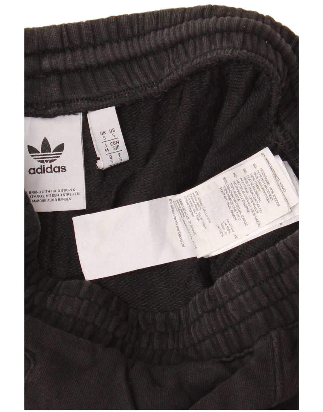 Pantaloni scurți sport pentru bărbați Adidas, bumbac negru mic