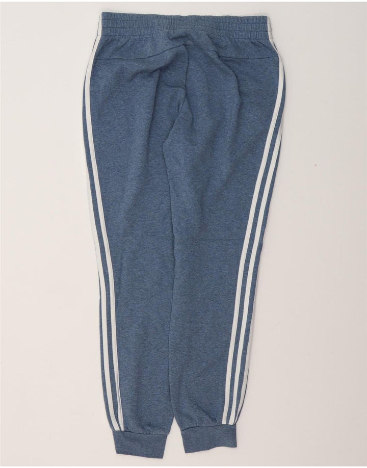 Pantaloni de trening pentru femei ADIDAS Joggeri UK 12/14 Bumbac albastru mediu