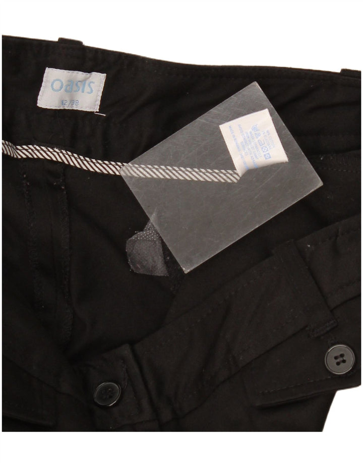 Pantaloni scurți casual Oasis pentru femei UK 12 Medium W34 Bumbac negru