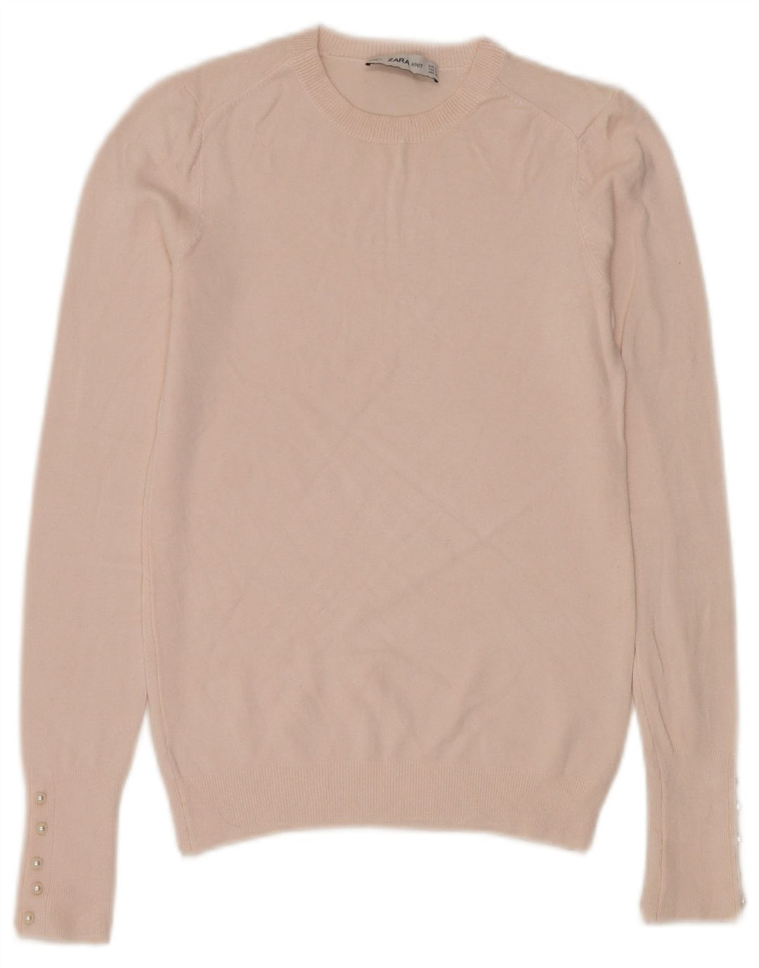 Pulover pentru damă Zara, cu gât turnut, UK 8 Mic, roz