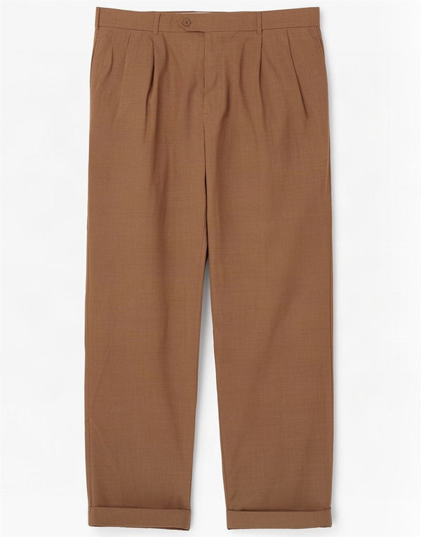 Brooks Brothers Pantaloni de costum Madison Pegged pentru bărbați L38 L33 Lână bej