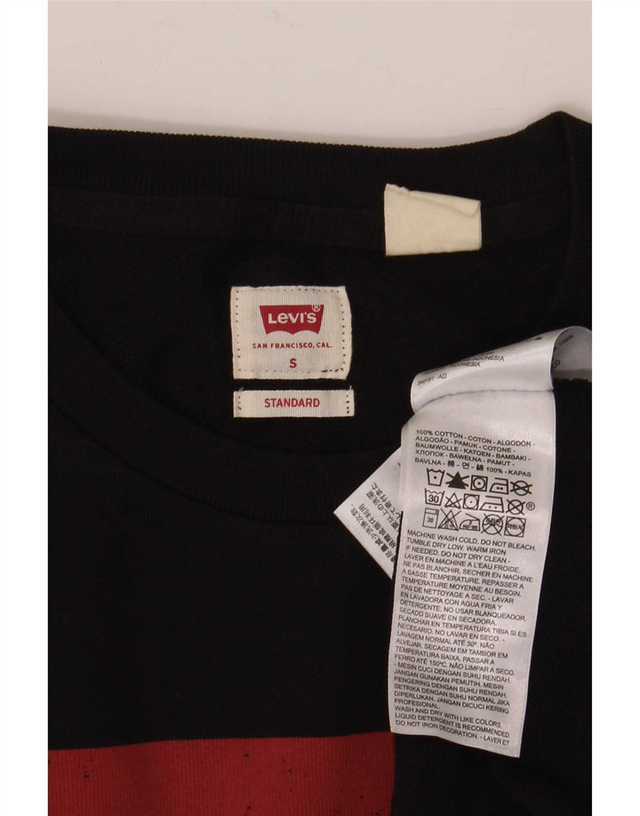 Pulover Levi's Standard Graphic pentru bărbați, mic, negru