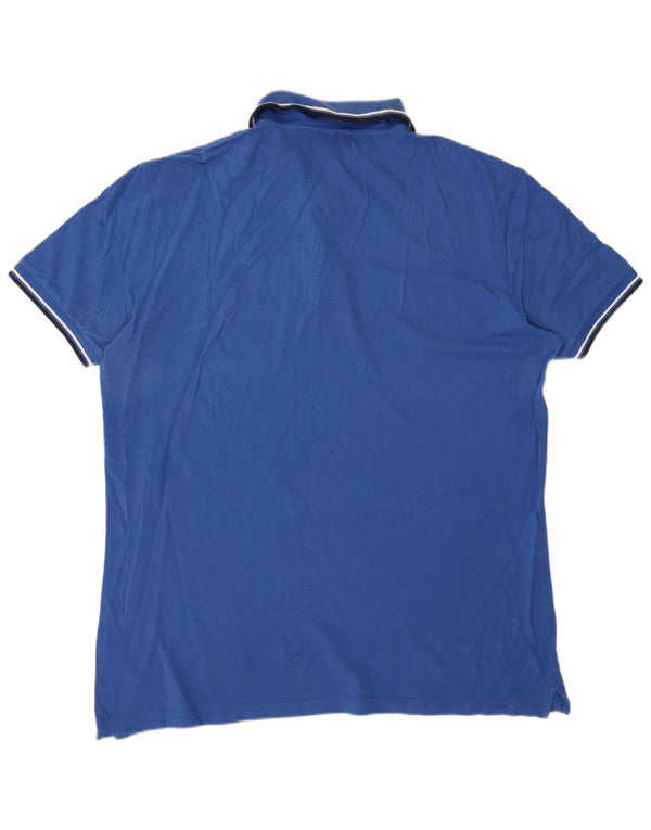 Tricou polo pentru bărbați Diadora 3XL, bumbac albastru