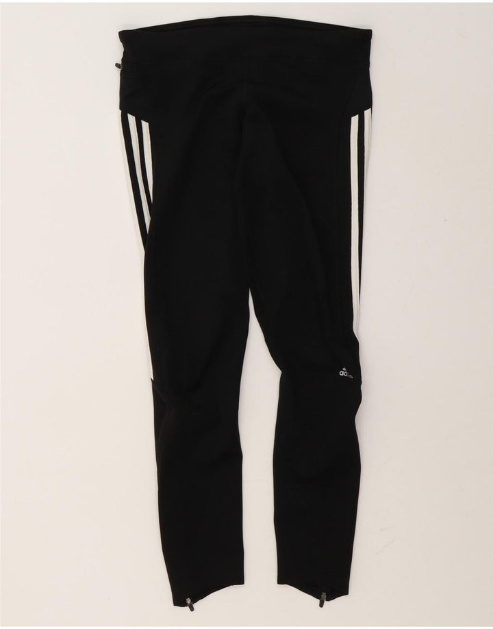 Adidas Womens Climalite Leggings UK 12 Medium Black Colorblock Poliester