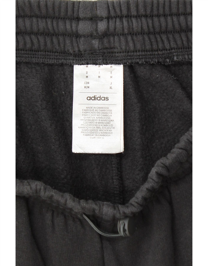 Pantaloni de trening cargo ADIDAS pentru bărbați Joggeri, bumbac mediu negru