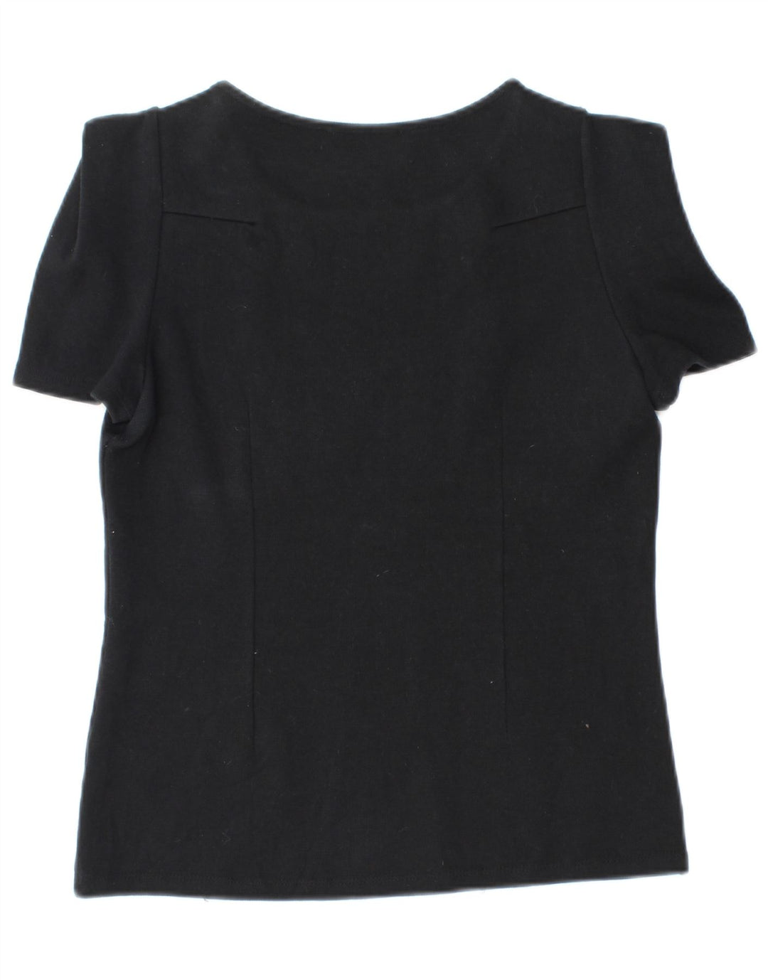 ZARA Womens Basic T-Shirt Top UK 12 Medium Black Vintage Zara and Second-Hand Zara from Messina Hembry 