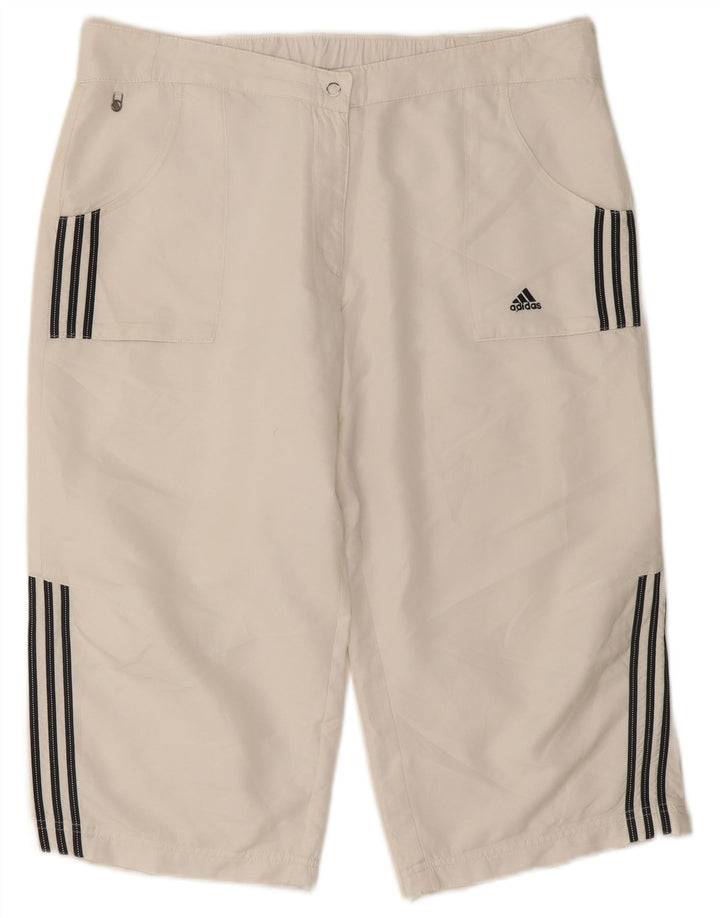 Bermude pentru femei Adidas UK 18 XL W34 Poliester alb