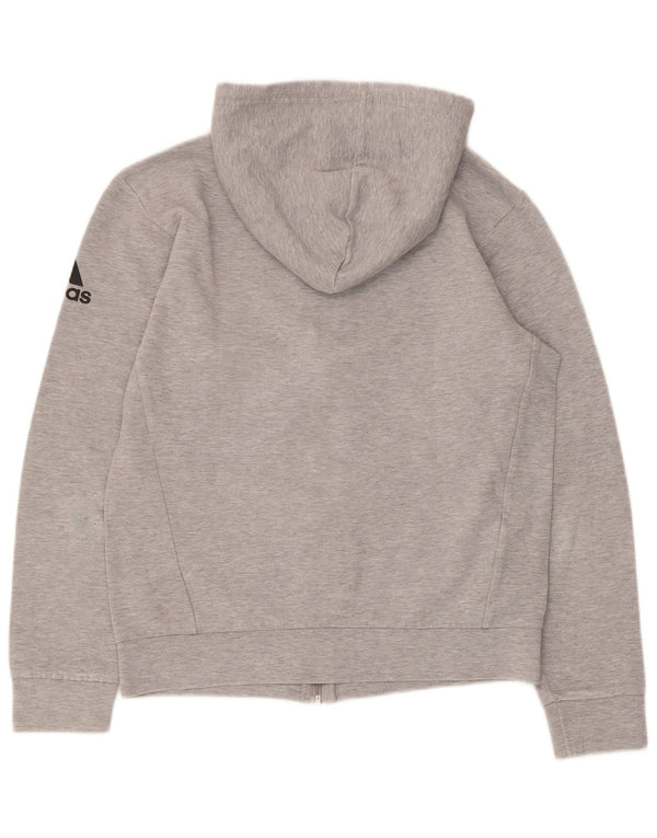 Pulover Adidas pentru bărbați, cu fermoar, bumbac, gri mic, pete