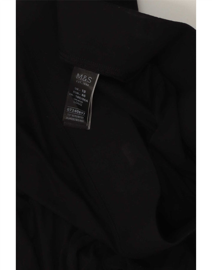 Leggings pentru femei Marks & Spencer UK 18 XL, viscoză neagră