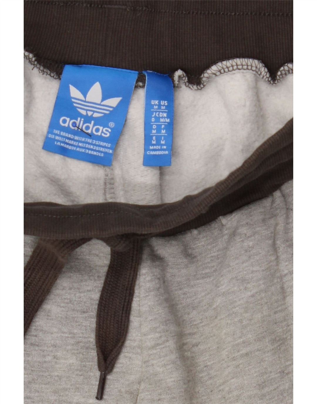 Pantaloni scurți sport ADIDAS pentru bărbați, bumbac color bloc, gri mediu