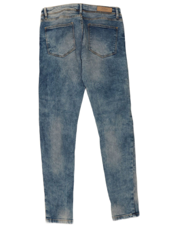 Blugi skinny distressed distressed pentru femei Zara EU 38 Small W28 L28 Albastru