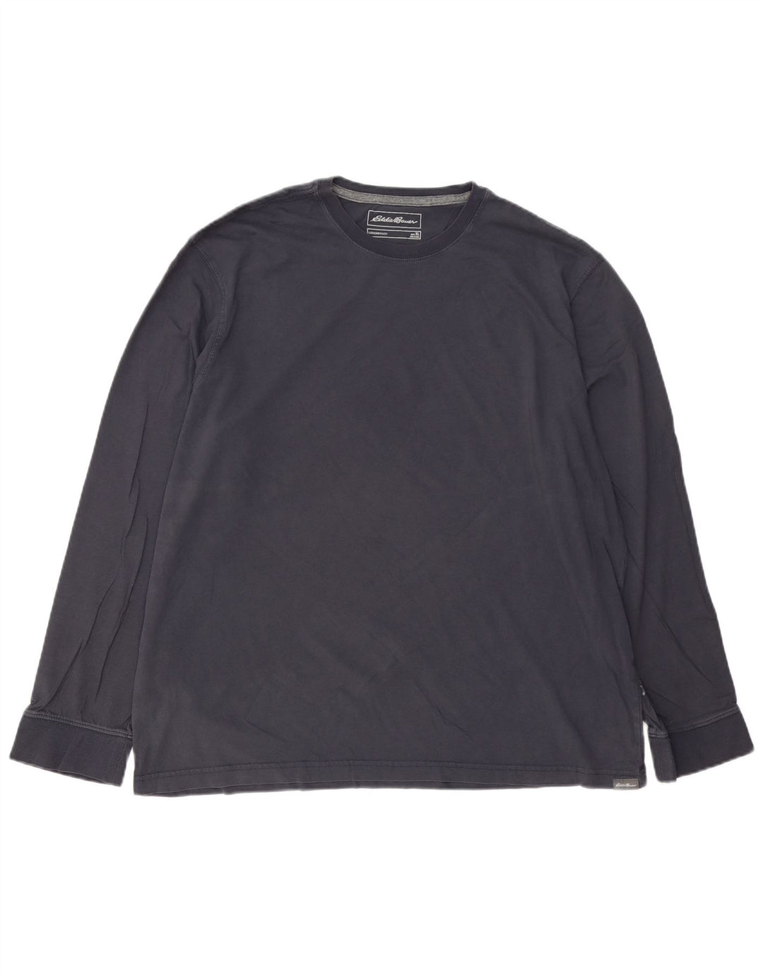 EDDIE BAUER Top pentru bărbați cu mânecă lungă, XL, bleumarin, bumbac