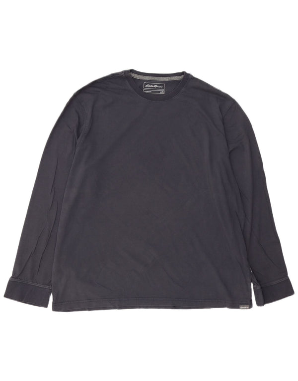 EDDIE BAUER Top pentru bărbați cu mânecă lungă, XL, bleumarin, bumbac