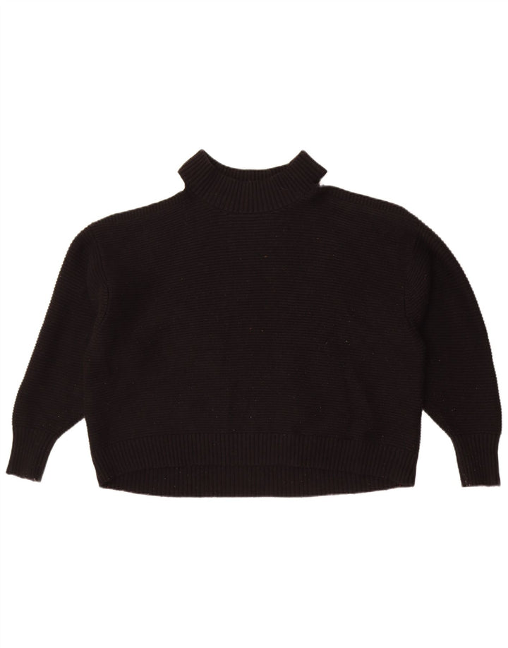 Pulover cu gât țestoasă supradimensionat pentru femei Zara UK 14 Medium Negru