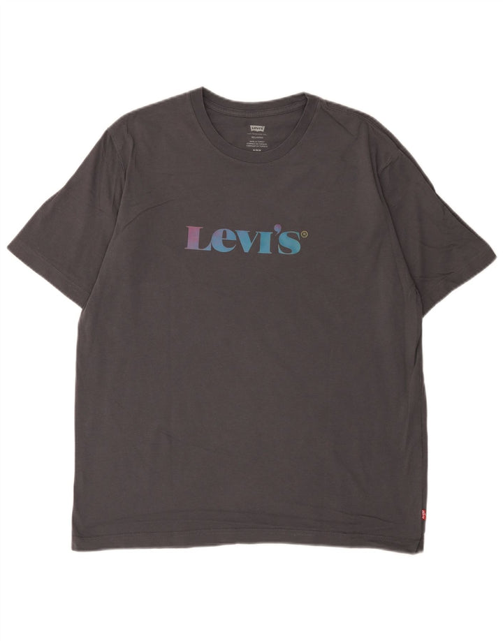 Tricou cu grafică relaxată Levi's pentru bărbați Top, gri mediu