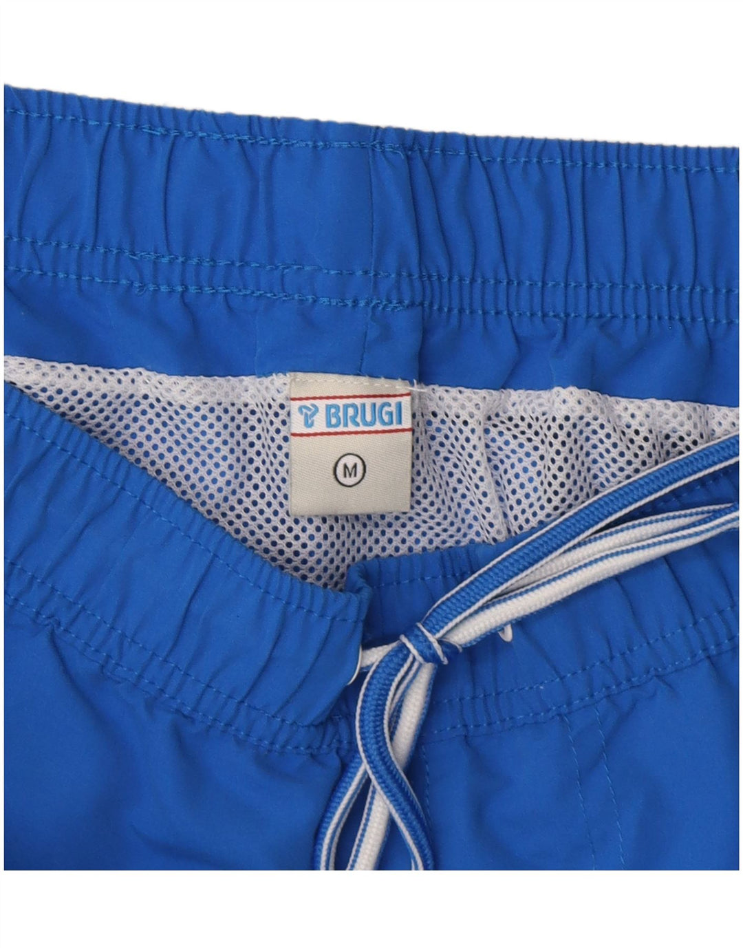 Pantaloni scurți de înot Brugi pentru bărbați, albastru mediu, poliester color bloc