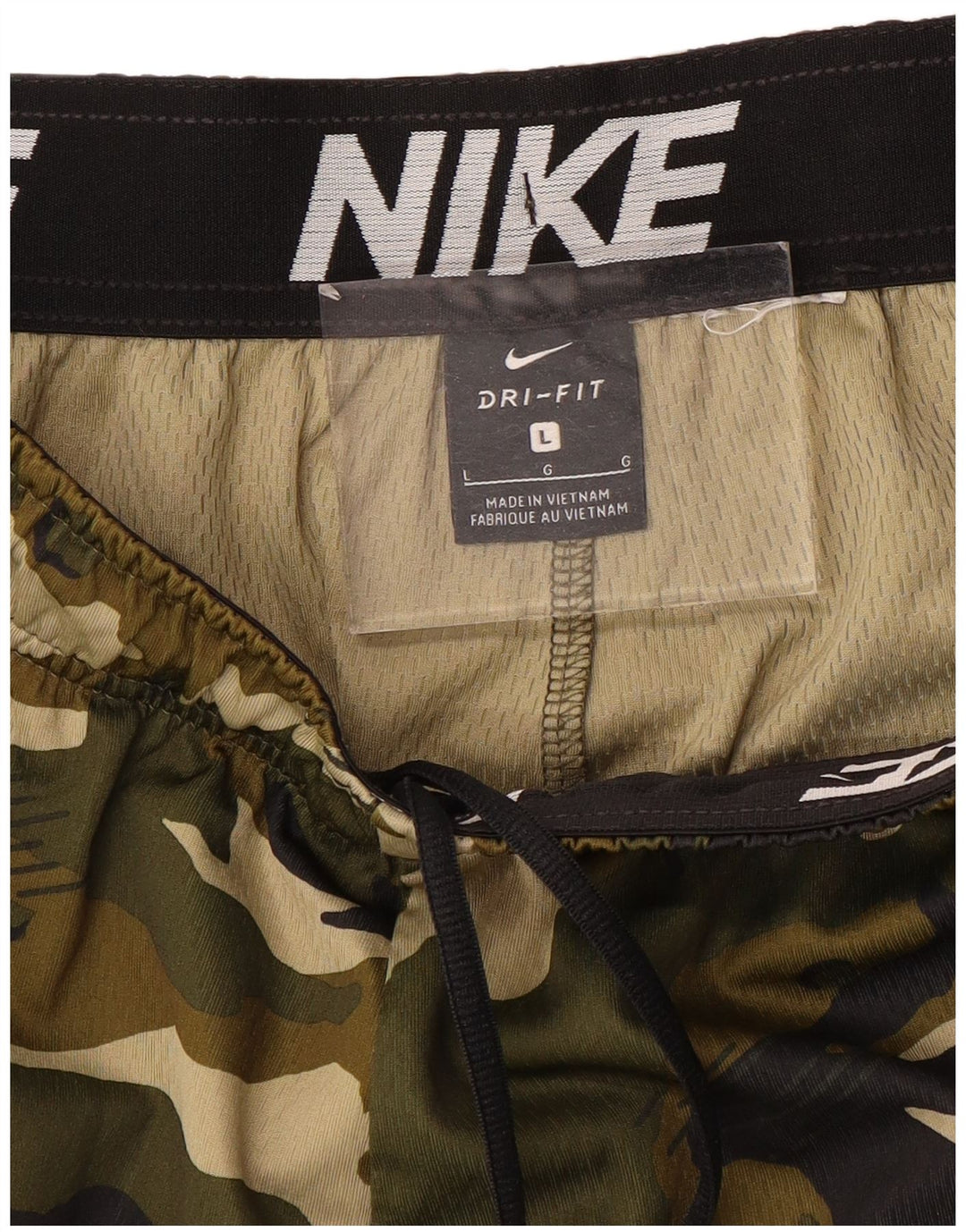 Pantaloni scurți sport NIKE Dri Fit pentru bărbați, camuflaj mari, kaki