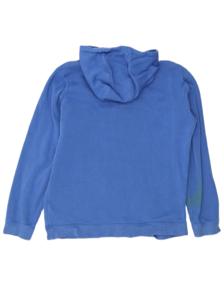 Pulover Nike pentru bărbați cu glugă, mare, albastru, bumbac