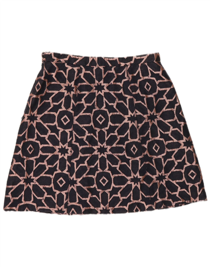 Max&Co. Fusta mini pentru femei UK 6 XS W26 bleumarin poliester geometric