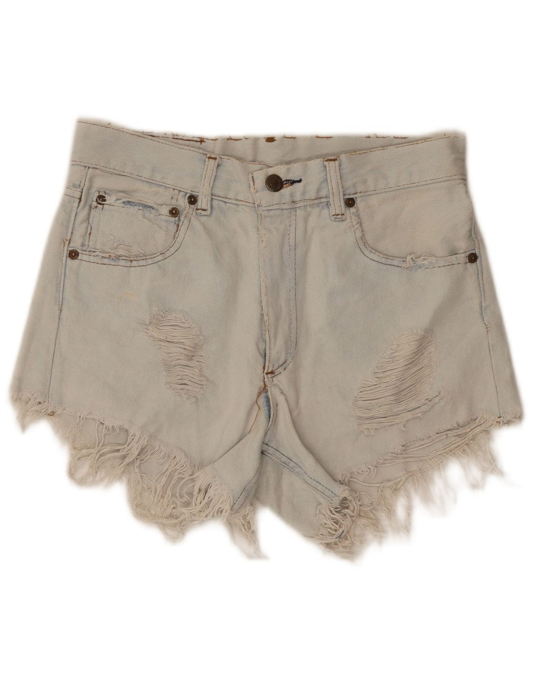 Pantaloni scurți Levi's din denim distressed W28 Medium Blue