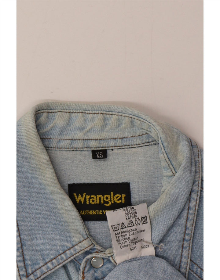 Cămașă din blugi pentru bărbați Wrangler XS Bumbac albastru