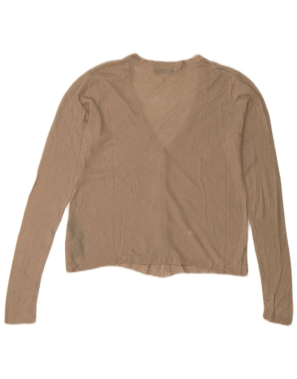 Top cardigan pentru femei Zara UK 10 mic, bej, viscoză