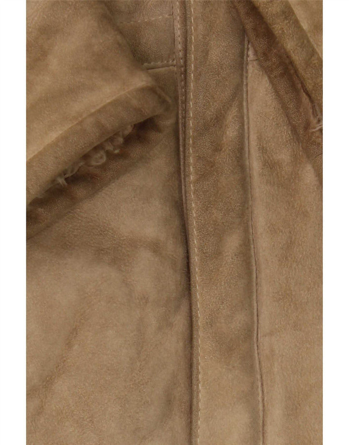 Jachetă vintage pentru bărbați din shearling IT 50 Large Brown Classic