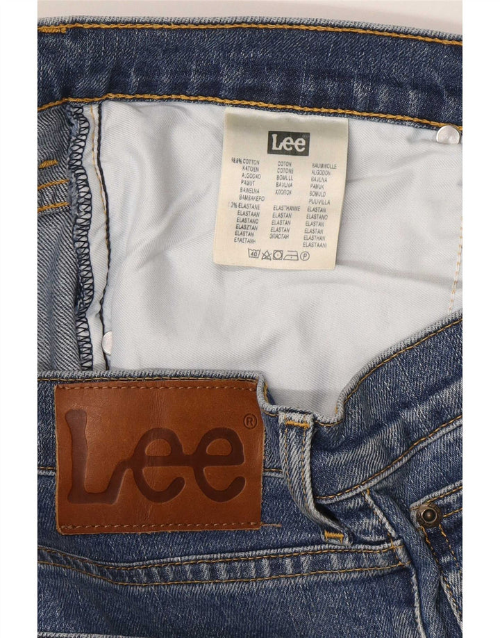 Blugi Lee Brooklyn Straight pentru bărbați W34 L30, bumbac albastru