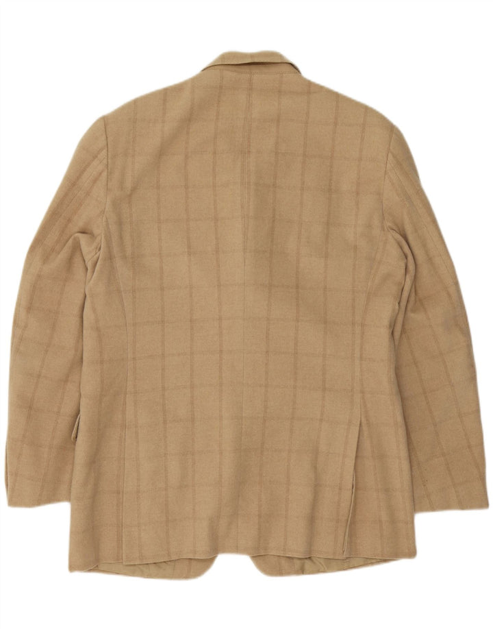 CERRUTI 1881 Jachetă pentru bărbați cu 3 nasturi, Marea Britanie 38 Medium Bej Check