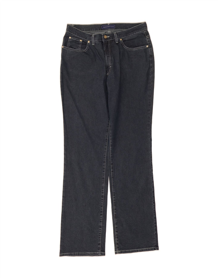 TRUSSARDI Womens Straight Jeans W34 L33 Navy Blue Cotton Vintage Trussardi and Second-Hand Trussardi from Messina Hembry 