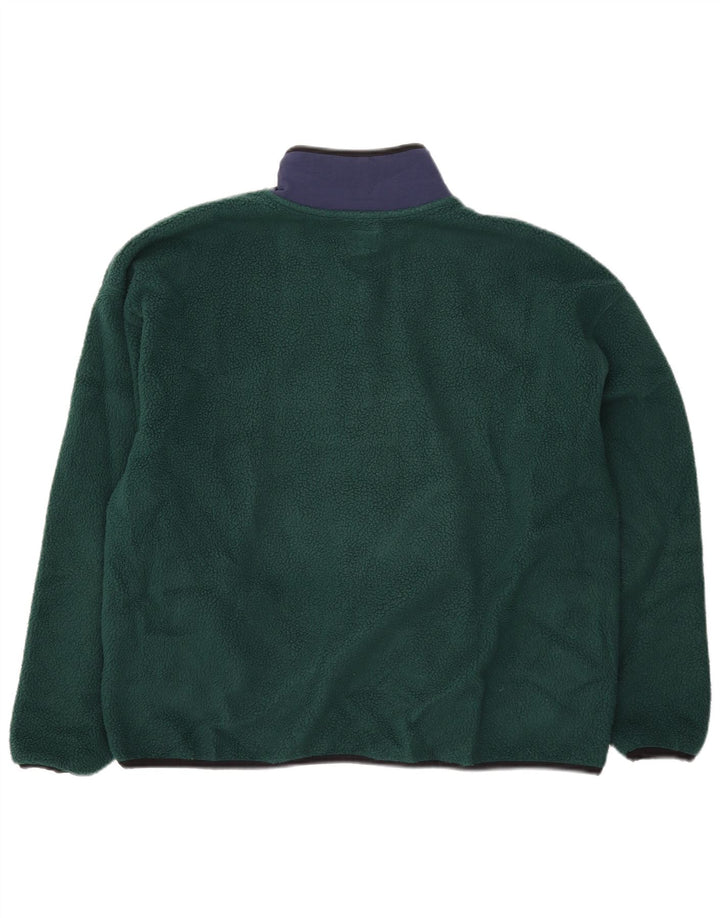 Pulover supradimensionat din lână Levi's pentru femei UK 14 Medium Green Colorblock