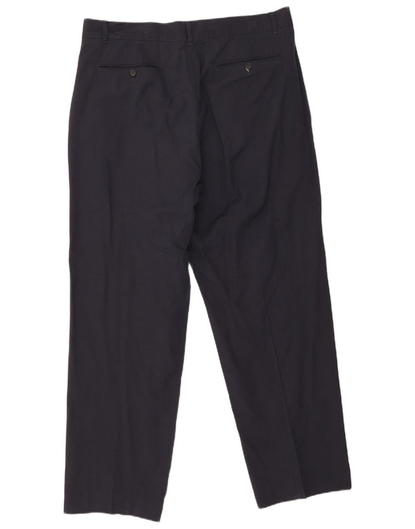 Pantaloni de costum pentru bărbați Sisley L38 L28 bleumarin, viscoză, clasici