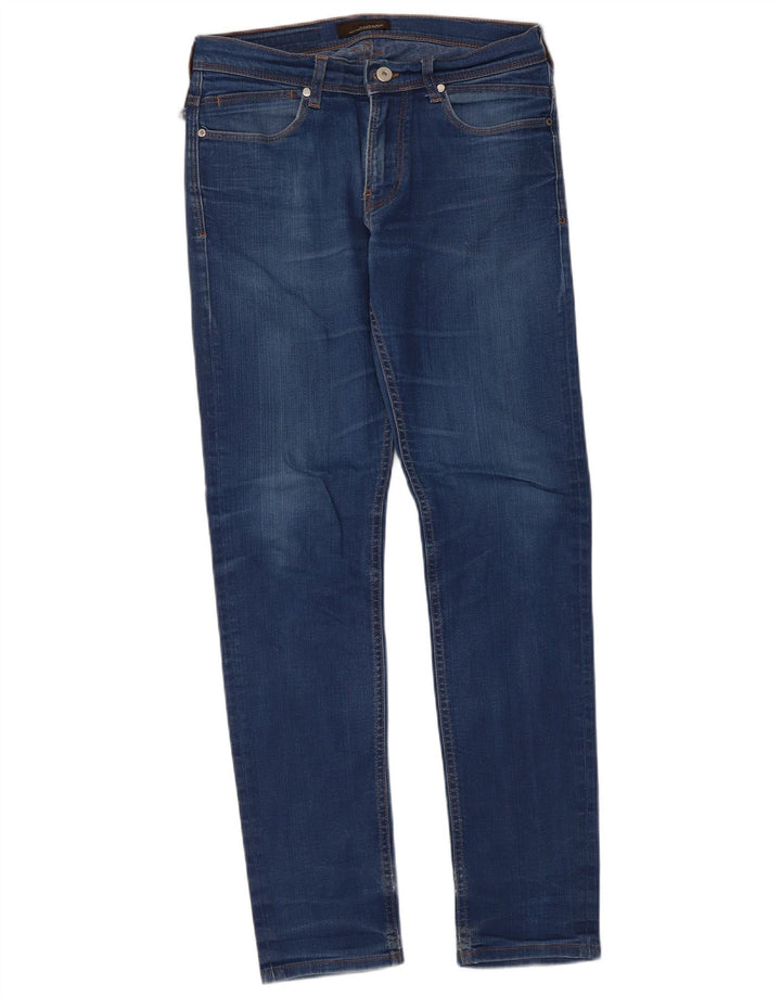 Blugi slim pentru bărbați Zara EU 40 Medium W31 L31 Albastru